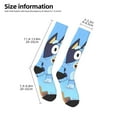 thumbnail image 3 of Saiise Bluey Funny Socks Men Women Boys Kids Adults Novelty Graphic Crew Tube Socks Crazy Design Casual Dress Socks for Sports,Running,Travel, 3 of 7