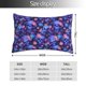 thumbnail image 2 of Fotbe Skull daisy purple Funda de Almohada Decorativa Estilo Occidental, Lujo en Algodón, Fundas para Almohadas King, Cojín Estampado para Decoración del Hogar-14"x20", 2 of 6