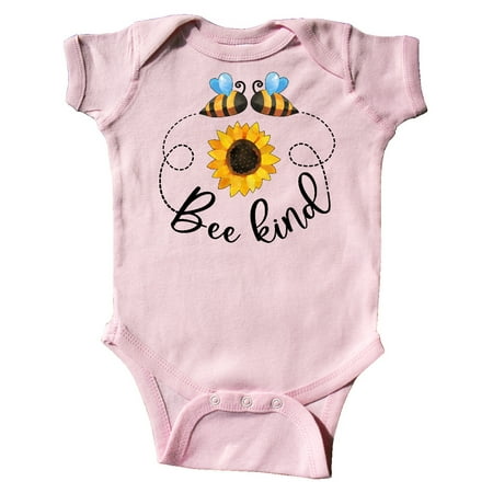 

Inktastic Bee Kind Bees and Sunflower Gift Baby Boy or Baby Girl Bodysuit