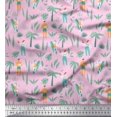 thumbnail image 1 of Soimoi Cotton Cambric Fabric Palm Tree,Men & Women Beach Print Fabric by The Yard 56 Inch Wide, 1 of 1