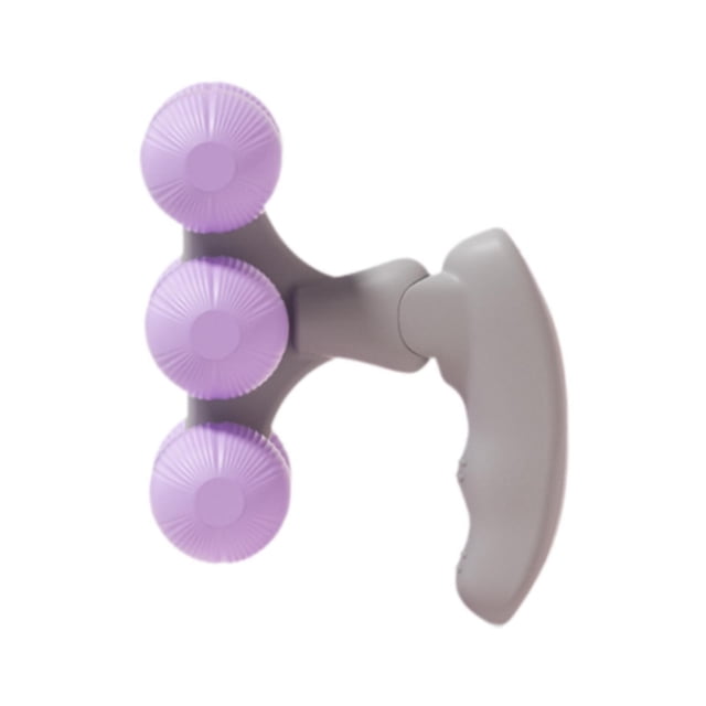 Rodillo de liberación miofascial para masaje muscular de tejido profundo, , rodillo de masaje manual para pantorrillas, brazos y músculos de Violeta