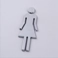 thumbnail image 2 of Señalización universal moderna para baño, letrero para hombres y mujeres con respaldo adhesivo para inodoro para hombres y mujeres o baño unisex/lavabo/WC, letrero moderno para puerta, símbo, 2 of 5