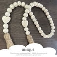 thumbnail image 3 of Zcyifa Wood Bead Garland Wood Bead Garland with Tassels Beads String Hanging Decor Rustic Home Decor, 3 of 10