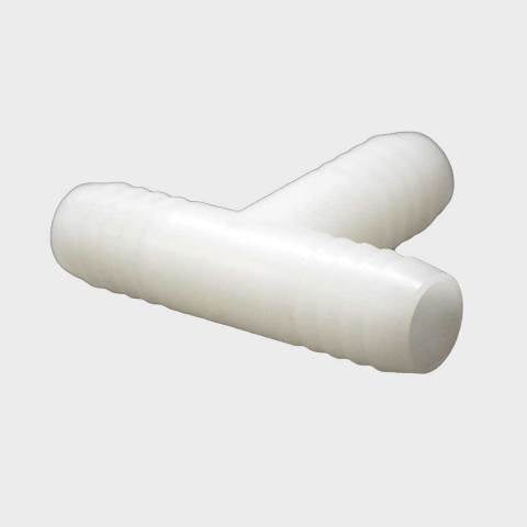 Tracker Boat Tee Fitting 4E-1333 | 5/8 x 2 3/4 Inch White Plastic