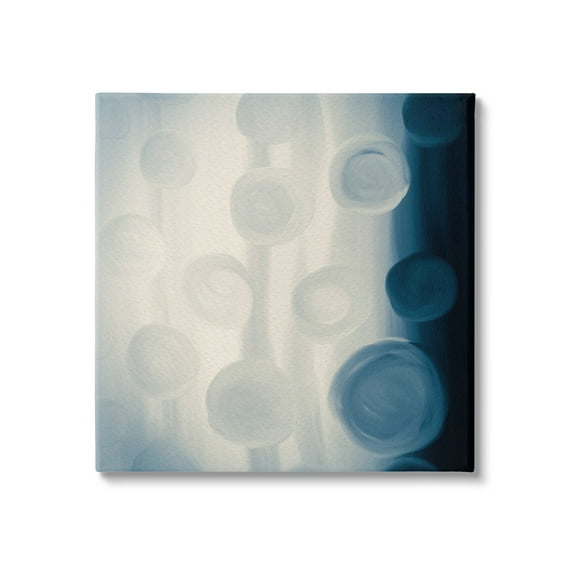 Stupell Industries Rich Blue Abstract Circles Modern Circles Design Canvas Wall Art, 17 x 17, Design by Amy Brinkman