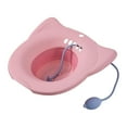 thumbnail image 1 of Sitz Bath Toilet Seat Commode Chair for Perineal Soaking Perineum Treatment Pink2, 1 of 8