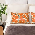 thumbnail image 6 of Imitation Silk Hair Care Pillowcase 20x30in Invisible Zipper Design Satin Pillowcase For Bedroom Living Room Sofa Hotel Snake Skin Print Style Coral_4, 6 of 8