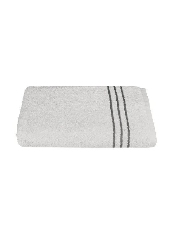 Mainstays Soft & Plush Cotton Bath Towel, White