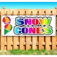 thumbnail image 1 of CBD Snow Cones 13 oz Vinyl Banner With Metal Grommets, 1 of 4