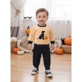 thumbnail image 3 of BemeyourBBs Baby Boy Halloween Outfits Dog Embroidery Sweatshirt + Pants Set, 3 of 8