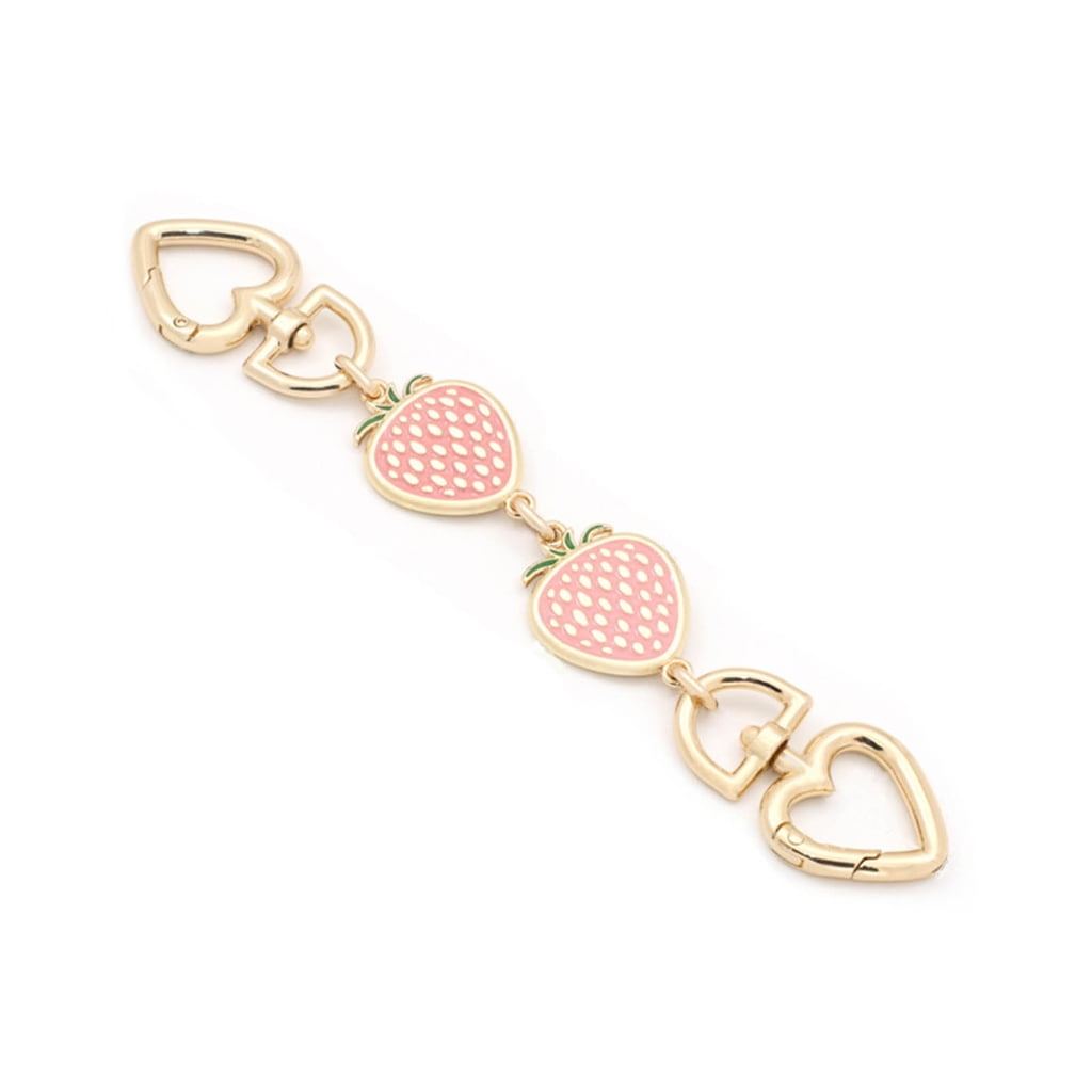 Cute Strawberry Bag Extender Short Chain Purse Strap Extender Charm