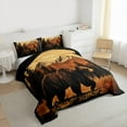 thumbnail image 3 of Castle Fairy Boys Girls Safari Bear Full Size Comforter Sets,Woodland Animal Bedding Sets, 3 of 8
