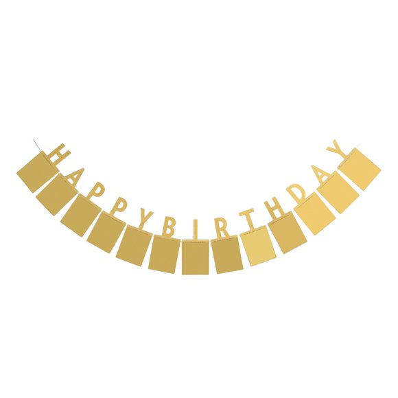 fastboy Birthday Decorations Happy Birthday Sign Happy Birthday Decorations For Him Gold 9.8ft