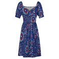 thumbnail image 5 of Robe Rouge Blanc & Bleu Feux d'Artifice Robes de Soirée pour Femmes 2024 Robes de Bal, 5 of 5