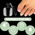 thumbnail image 4 of Puntas de gel suave para uñas Fake Toenail LuckForever, 240 unidades, transparentes, 4 of 5