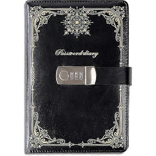 Diary with Lock for Girls/Women/Boys, Diary with Lock for Kids, PU Leather Notebook