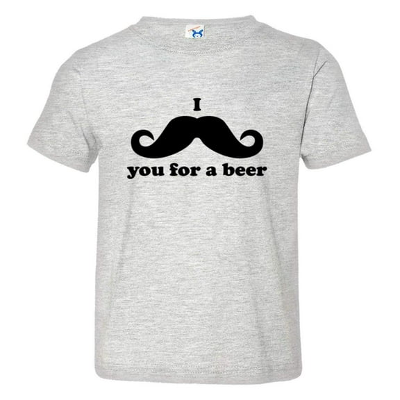 PleaseMeTees™ Toddler I Mustache You For A Beer Must Ask HQ Tee