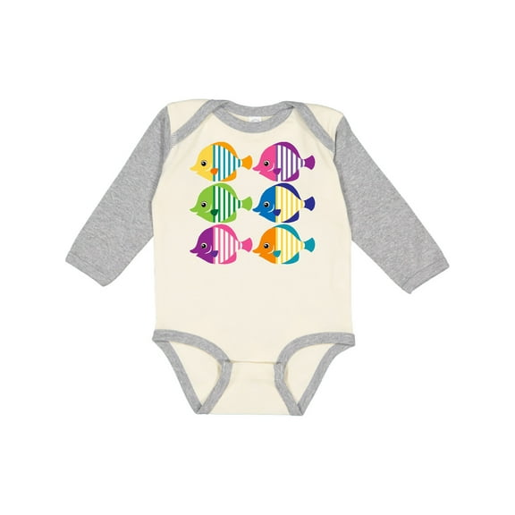 Inktastic Tropical Fish Lover Gift Girls Long Sleeve Baby Bodysuit