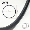 thumbnail image 1 of Splihome 20 inch Mountain Bike Wheel Rim 24/28/32/36 Hole Double Disc Wheel Rim 24 holes B, 1 of 9