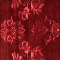 thumbnail image 1 of Ahgly Company Indoor Square Oriental Red Industrial Area Rugs, 3' Square, 1 of 4