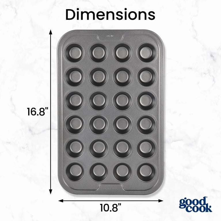 GoodCook 24-Cup Mini Muffin Pan, Nonstick Steel photo 5