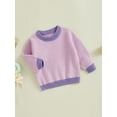 thumbnail image 5 of Baby Toddler Boys Girl Knit Sweaters 3 6 9 12 18 24 Months 2T 3T 4T 5T Long Sleeve Round Neck Bunny Embroidery Pullover Toddler Winter Tops, 5 of 9