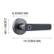 thumbnail image 3 of Cerradura de puerta inteligente con huella dactilar, perilla de puerta con Bluetooth sin llave, cerradura de puerta con palanca biométrica con desbloqueo por huella dactilar/llave para el hogar, hotel, 3 of 9