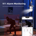 thumbnail image 4 of Hawkray 2K 3MP Light Bulb Security Camera, 5G & 2.4GHz Dual Band WiFi Outdoor Wireless Camera with Color Night Vision, Motion Detection & Two-Way Audio, 4 of 7