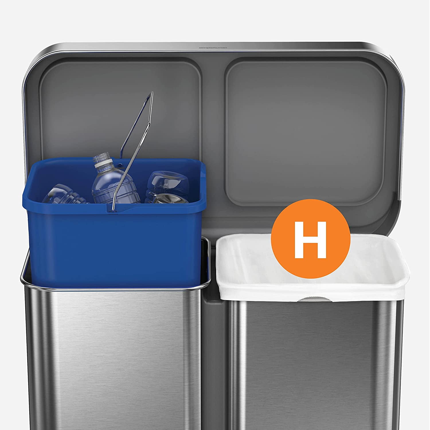 Code H 60 Count, Genuine Custom Fit Liners, Drawstring Trash Bags in Dispenser Packs, 30-35 Liter / 8-9.2 Gallon, Blue