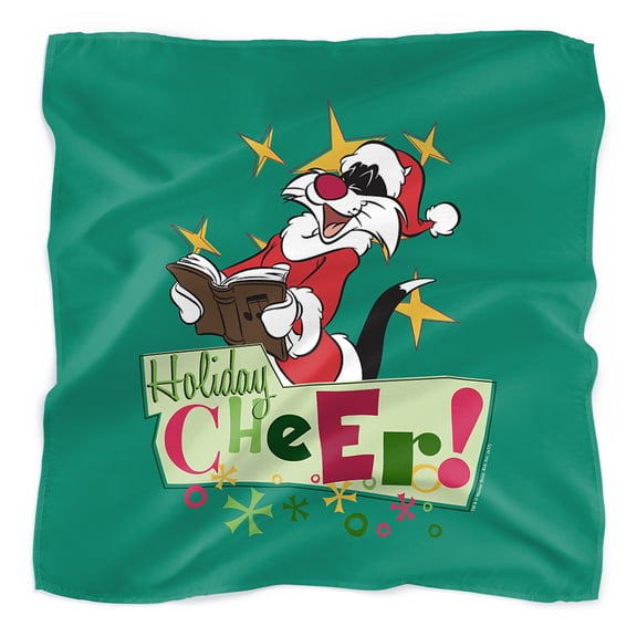 Looney Tunes Holiday Cheer Sylvester Bandana (21 in x 21 in)