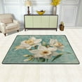 thumbnail image 3 of Area Rugs 36"x24" Indoor Non-Slip Wear Resistant Floor Mats Soft Large Carpets for Living Room Bedroom Home Decor Washable Rug Vintage Watercolor White Daffodils, 3 of 7