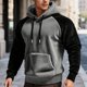 thumbnail image 1 of WILLBEST Sudadera con Capucha y Forro Europeo para Hombre, Otoño/Invierno, con Bloqueo De Color y Extra XXGrande, 1 of 6