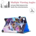 thumbnail image 4 of Allyetch Galaxy Tab A7 10.4 2020 Case for SM-T500/SM-T505/SM-T507, Stand PU Leather Shockproof Wallet Case with Pencil Slot/Auto Wake Sleep/Magnetic Closure Cover for Samsung Tab A7 2020, Colorful Cat, 4 of 7