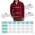 thumbnail image 5 of Men's Quarter Zip Polar Fleece Pullover Sweatshirt, Burgundy 2XL, 1 Count, 1 Pack, 5 of 7