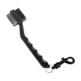 thumbnail image 3 of Cepillo de limpieza para palos de golf con gancho a presión para limpiar palos sucios de doble cara Negro Gris, 3 of 8