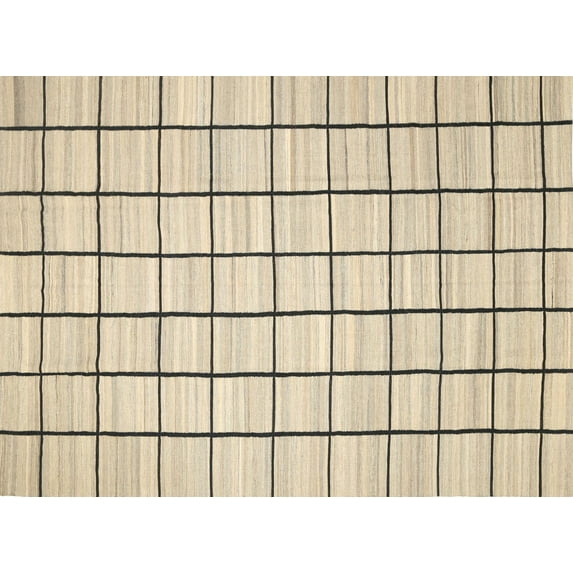 Ahgly Company Indoor Rectangle Contemporary Khaki Gold Solid Area Rugs, 6' x 9'