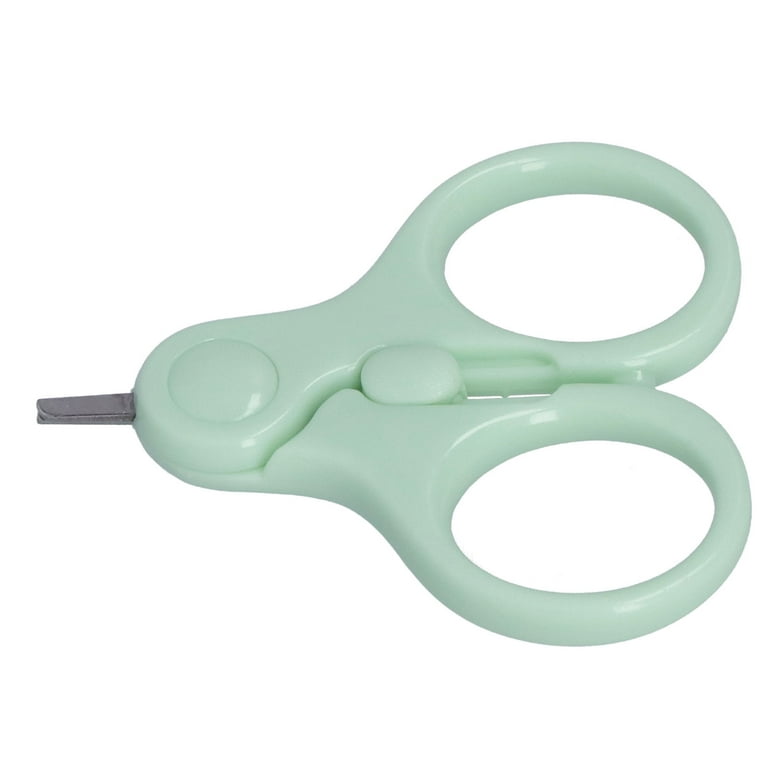 LHCER Newborn Baby Nail Scissors Durable Round Tip Scissors With Buckle For  Infant,Newborn Baby Scissors, Scissors 