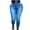 Blue, variant on asdoklhq Jeans for Women Plus Size,Women Slim Plus Size Ripped Hole Gradient Long Jeans Denim Regular Pants