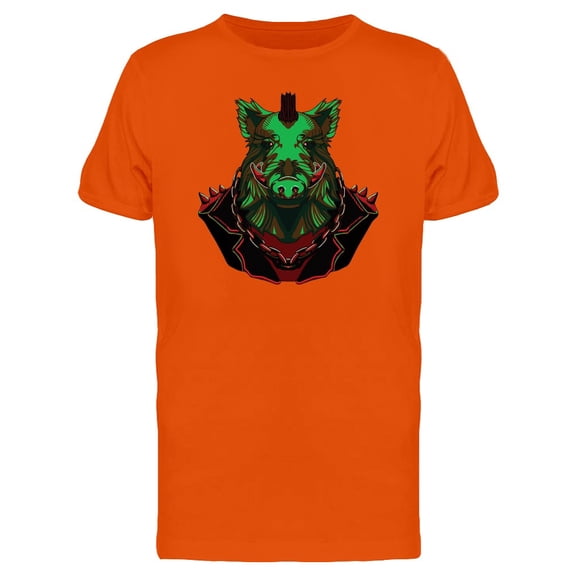 Bright Green Boar Biker Tee Men's -Image by Shutterstock