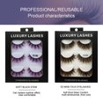 thumbnail image 3 of 6 Pair Fluffy Lashes 3d Mink Lashes Long Thick False Eyelashes Lashes Makeup Mink Eyelashesa, 3 of 5