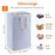thumbnail image 4 of Cesto de ropa Lifewit, grande, plegable, 80 L, paquete de 2, gris y azul, 4 of 9