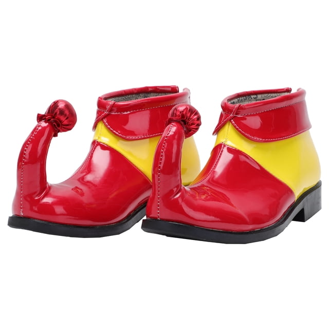 1 par de accesorios para disfraz de Halloween, zapatos de payaso, botas de payaso decorativas.