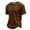 Coffee-A#10701VV, variant on Hearthz Mens Lightweight Corduroy Shirts Crew Neck Men Short Sleeve Shirt Fall Basic Big and Tall Comfort Colors Tshirt Men