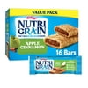 Nutri-Grain Soft Baked Breakfast Bars, Made With Whole Grains, Kids Snacks, Value Pack, Apple Cinnamon (3 Boxes, 48 Bars)