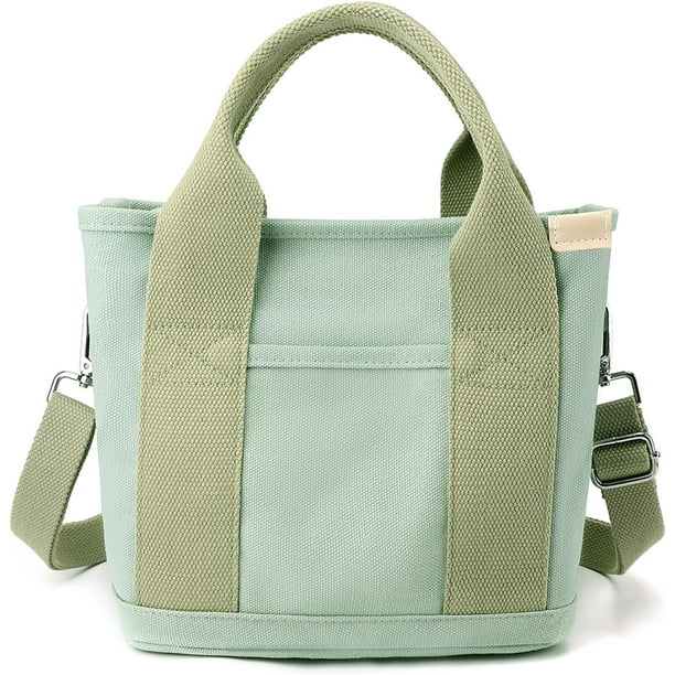 Canvas Tote Bag for Women Small Tote Bag with Zipper Canvas