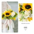 thumbnail image 3 of AURARMLET Ramos De Flores Artificiales Amarillas Para De Oficina Con Duraderos, 3 of 8