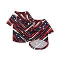thumbnail image 2 of Dog Shirt for Large Dogs Patriotic Pet Clothes Polyester Fabric Fourth of July Navy Blue Xl 1 Pack, 2 of 5