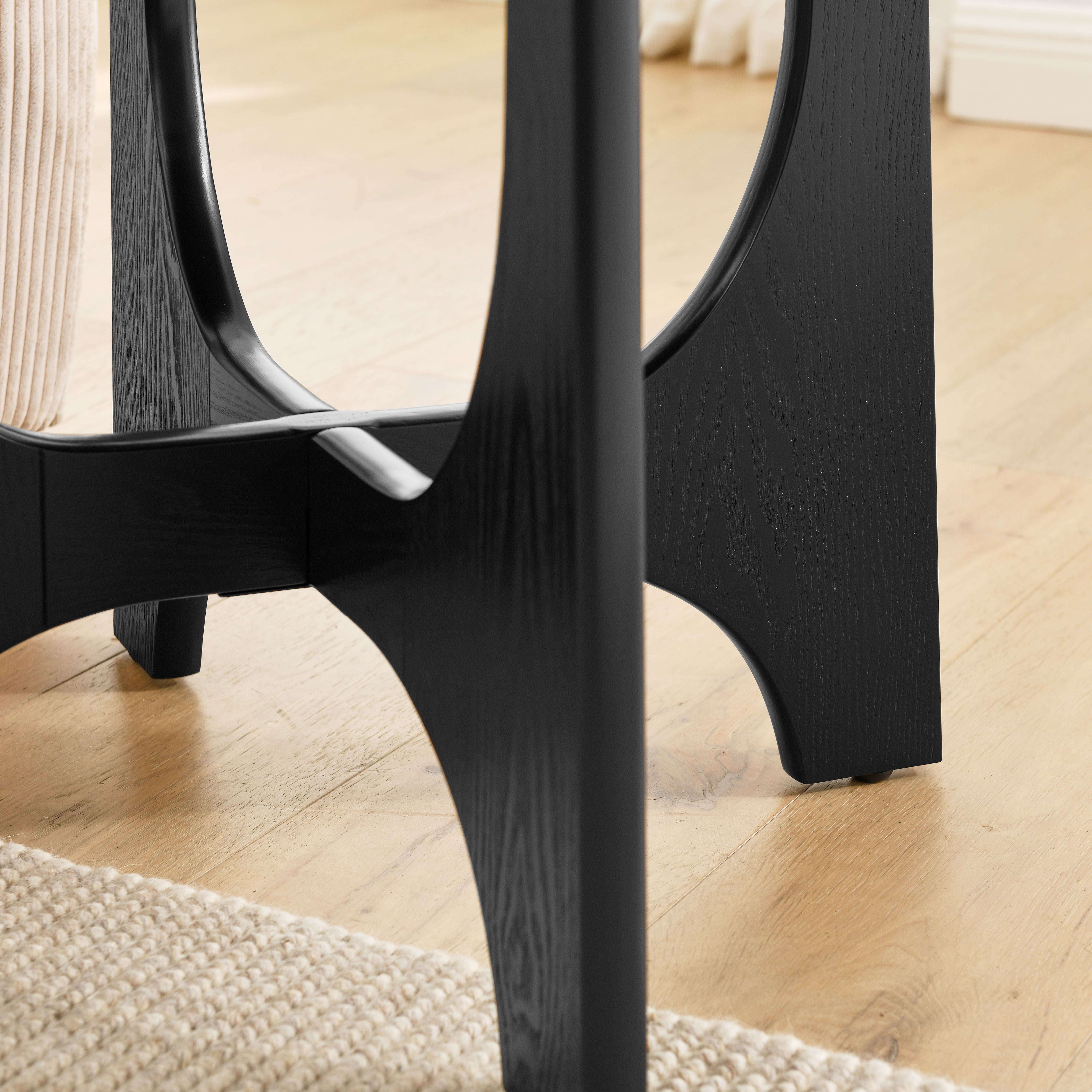 Modern Wood Round End Table, Freestanding Sofa Side Table Night Stand for Living Room Bedroom Office