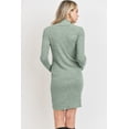 thumbnail image 3 of Long sleeve Maternity Sweater Knit Ribbed Dress, 3 of 3