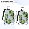 thumbnail image 3 of Yiaed Watercolor Green Leaves Print Backpack, Premium Laptop Backpack, Travel Backpack for Women, Lightweight Backpacks, Comfortable Back Pack-Medium, 3 of 5